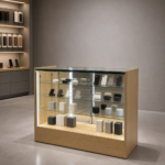 48 in. Black Glass Showcase with LED – SD-001 - Image 2