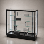 48 in. Aluminum-Frame LED Glass Showcase – SD-003