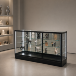 70 in. Aluminum-Frame LED Glass Showcase – SD-003 - Image 2