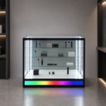 48 in. RGB Base-Lighted Glass Showcase – SD-005