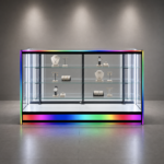 70 in. RGB Frame & Lightbox Glass Showcase – SD-006