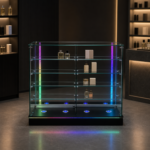 48 in. RGB Lighted Glass Showcase – SD-002