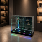 48 in. RGB Lighted Glass Showcase – SD-002 - Image 2