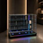 48 in. RGB Lighted Glass Showcase – SD-002 - Image 3