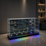 70 in. RGB Lighted Glass Showcase – SD-002