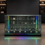 70 in. RGB Lighted Glass Showcase – SD-002 - Image 2