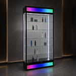 78 in. RGB Tower Glass Showcase – SD-H02