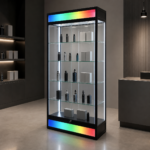 78 in. RGB Tower Glass Showcase – SD-H02 - Image 2